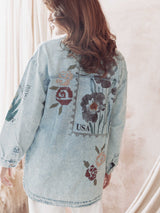 Denim Stamp Button Down