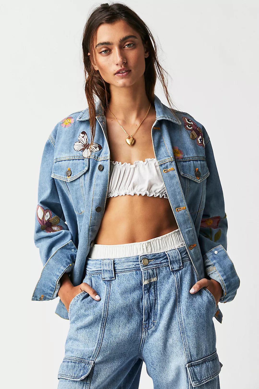 Heart and Eye Denim Jacket