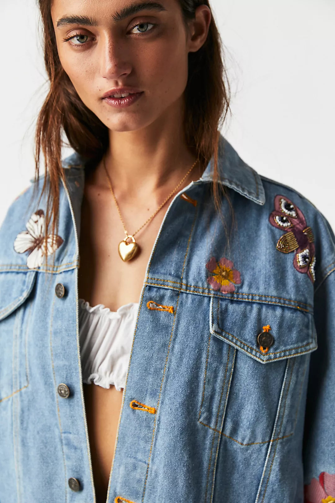 Heart and Eye Denim Jacket