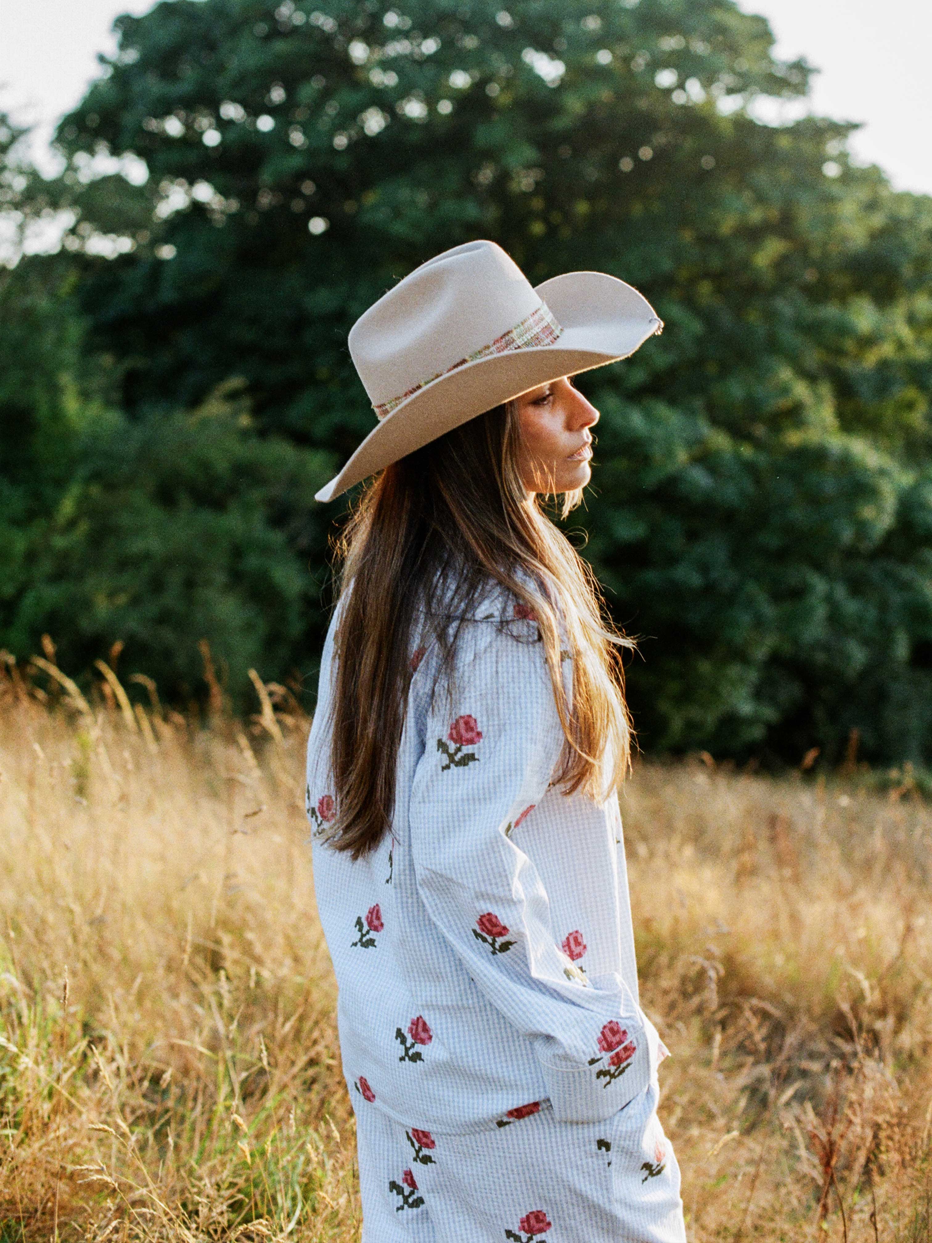 English Rose Embroidered Gingham Pyjamas