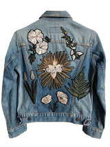 Floral Milagros Denim Jacket - S