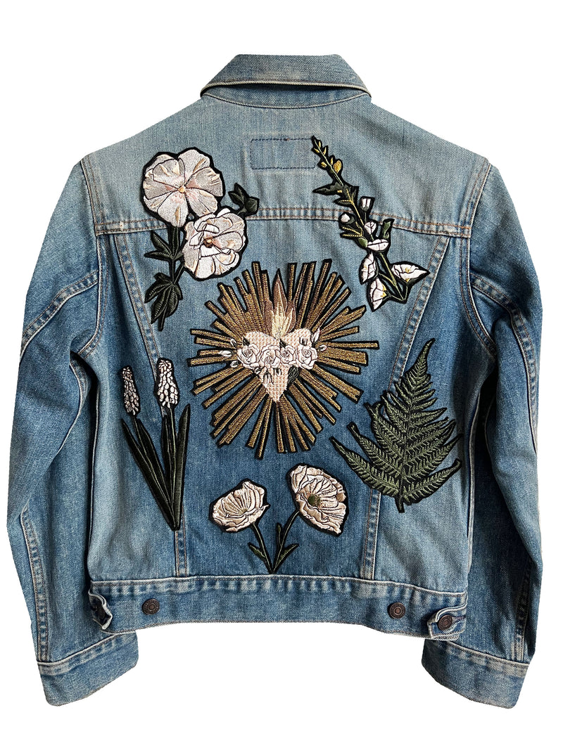 Floral Milagros Denim Jacket - S – Denim And Bone