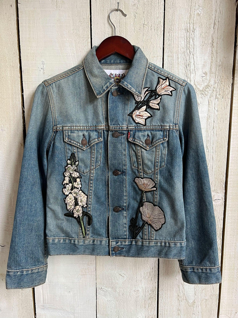 Floral Milagros Denim Jacket - S – Denim And Bone