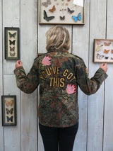 'You've Got This' Embroidered Camo Jacket