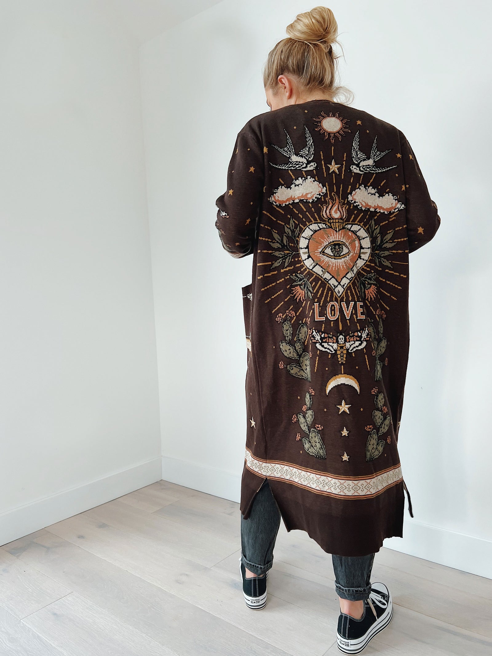 Heart and Soul Jacquard Knit Cardigan – Denim And Bone
